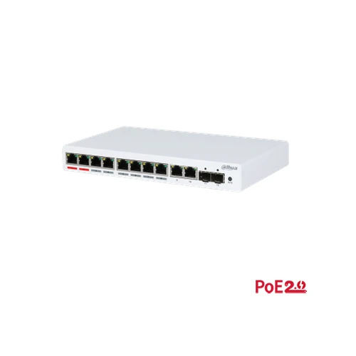 سويتش شبكات DH PFS4212 8GT 96  من داهوا 12 منفذ جيجابت (8 منافذ PoE) مُدار